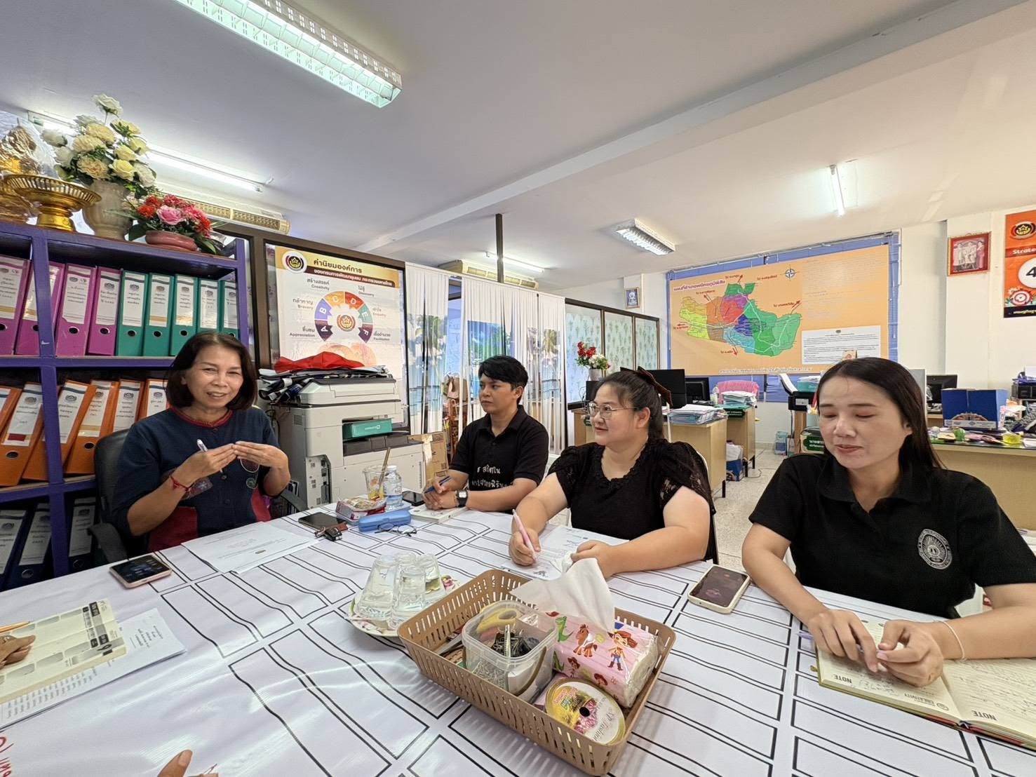 พช.พยัคฆภูมิพิสัย จังหวัดมหาสารคาม รับการนิเทศติดตามการดำเนินงาน จากสำนักงานพัฒนาชุมชนจังหวัดมหาสารคาม