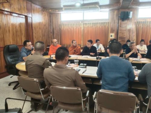 พช.พยัคฆภูมิพิสัย จังหวัดมหาสารคาม ร่วมประชุมคณะกรรมการอำนวยการจัดพิธีถวายดอกไม้จันทร์